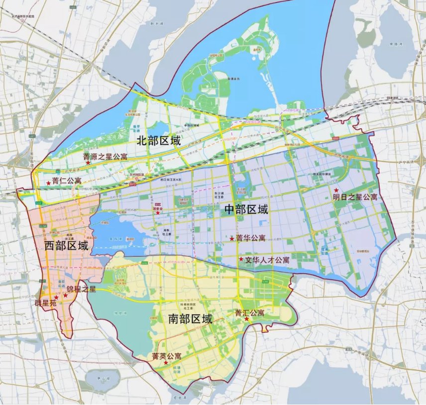 苏州园区小区地图图片